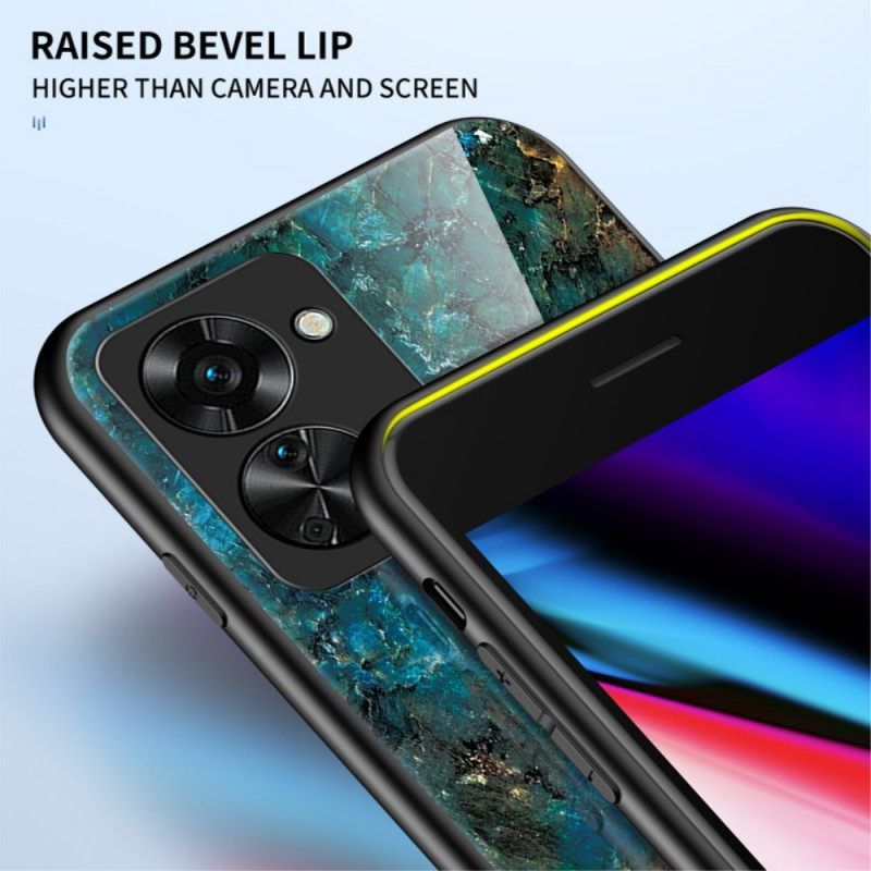 Θήκη OnePlus Nord 2T 5G Μάρμαρο Tempered Glass